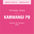 A pink label with text describing green, unroasted coffee from Kirinyaga, Kenya. It reads: "Kamwangi PB (GREEN)" in a prominent white font. Below, flavors are listed as Blackberry, Fig, Shortbread, and Sandu. The Kamwangi PB (GREEN) beans by Tandem Coffee Roasters boast exceptional sweetness and originate from the renowned Kirinyaga region.